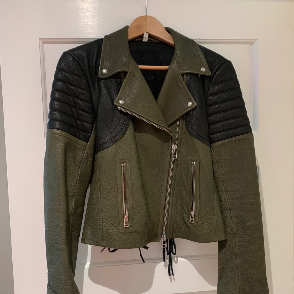 Faith Connexion Lambskon Moto Jacket - EU38/US8